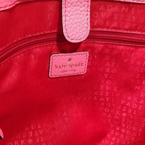 Kate Spade Flamingo Pink Bridge Place Francisca Bow Pebbled Leather 💥💥HP 9/29 - Picture 6 of 10